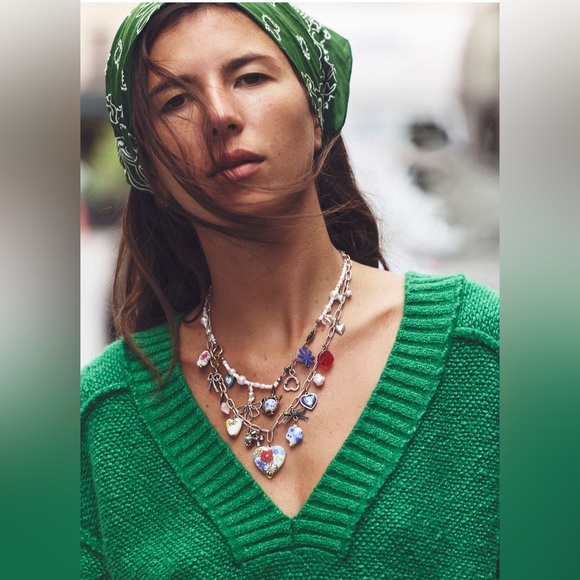 Free People Maxamillion Charm Necklace - Coquette Candy - Picture 5 of 8